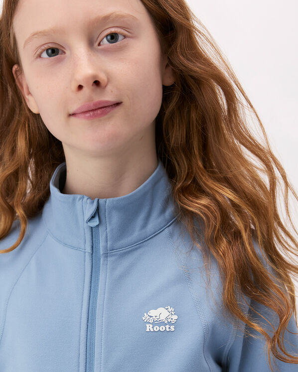 Blouson d&rsquo;athl&eacute;tisme sport ajust&eacute; pour filles